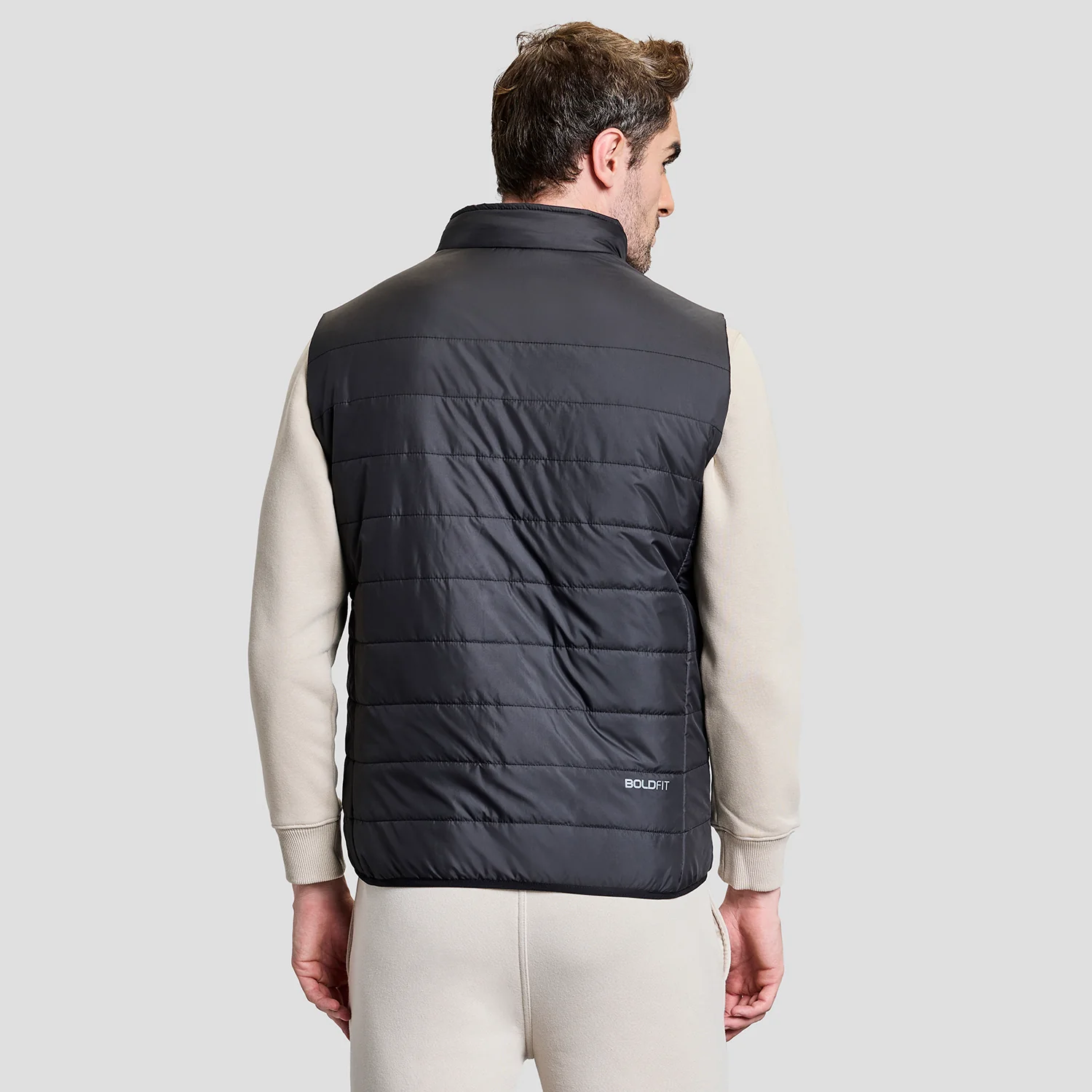 Alpine Mens Sleeveless Jacket - Black - Image 5