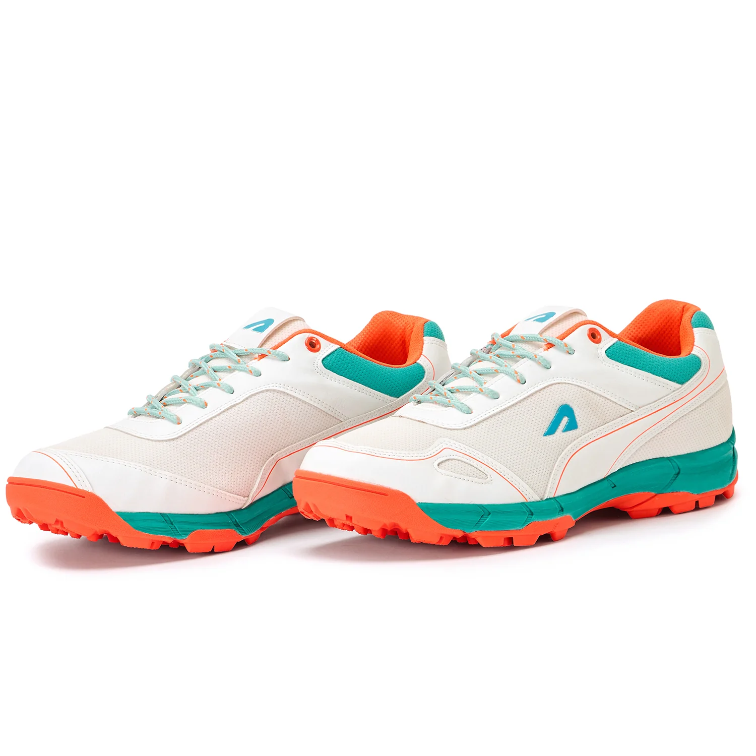 TurfPro Cricket Shoes - Mint-Orange - Image 3