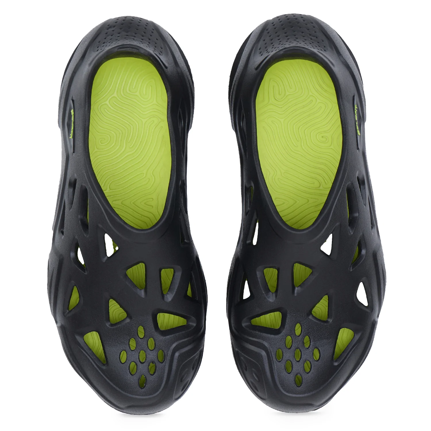 Men Slipon Dripz Sliders - Black Neon - Image 4