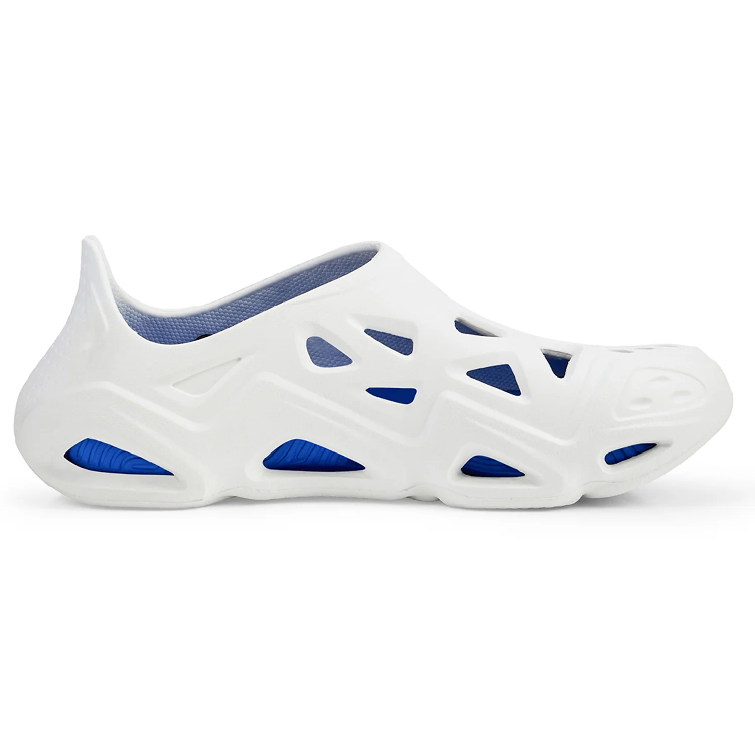 Men Slipon Dripz Sliders - White Blue - Image 4