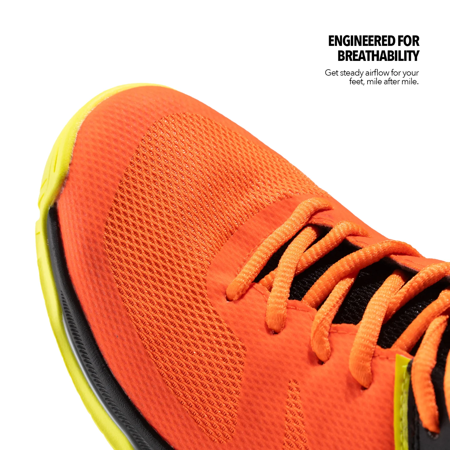 Inferno Mens Badminton Shoes - Orange-Black - Image 3