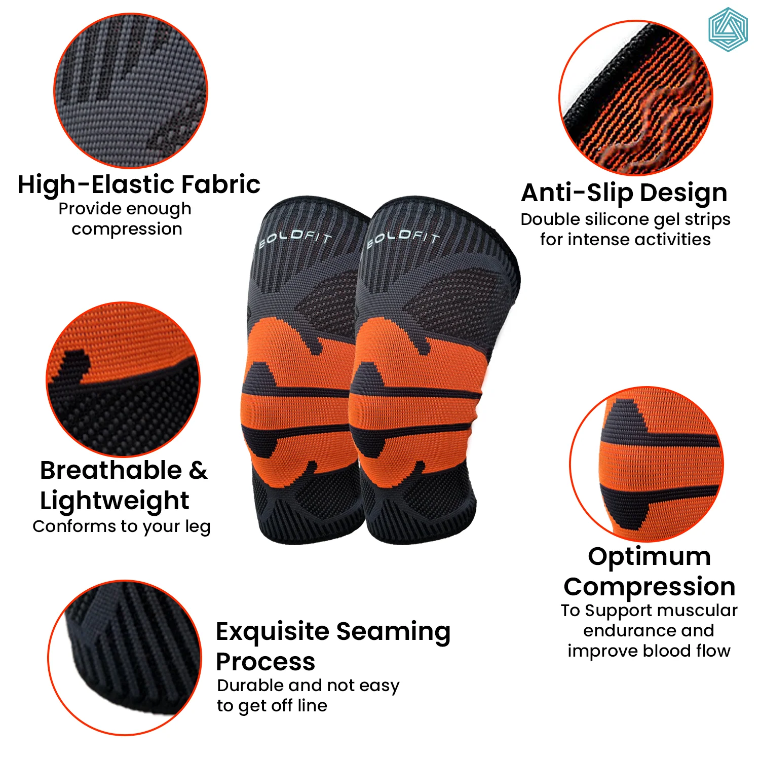 Knee Support Braces - Pair of 1 - Image 5