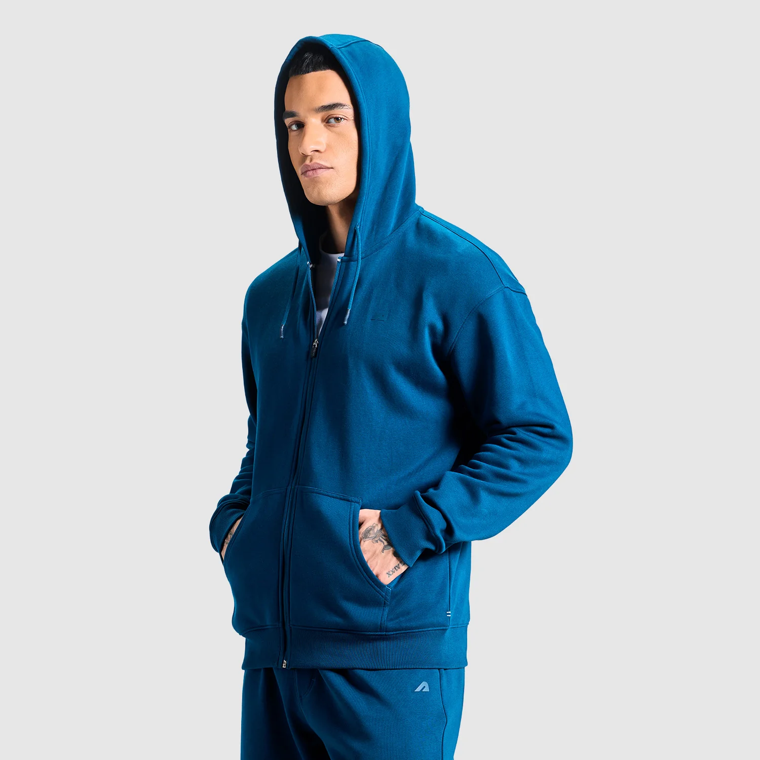 MEN SAILOR BLUE ZIPPER JACKET - Image 3