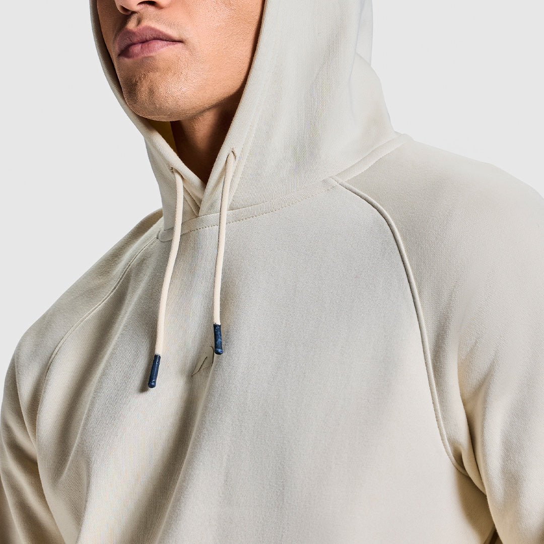 MEN WHITECAP GREY/ BEIGE HOODIE - Image 5