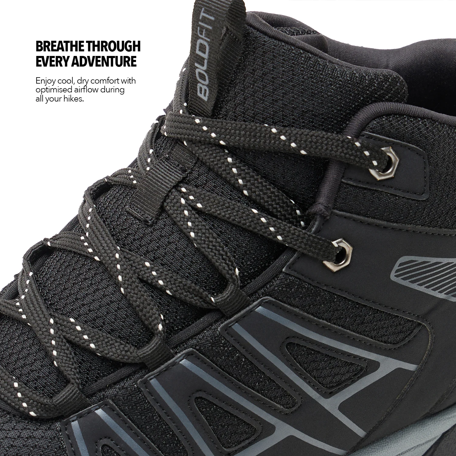 Outlander Pro Mens Trekking Shoes - Black - Image 7