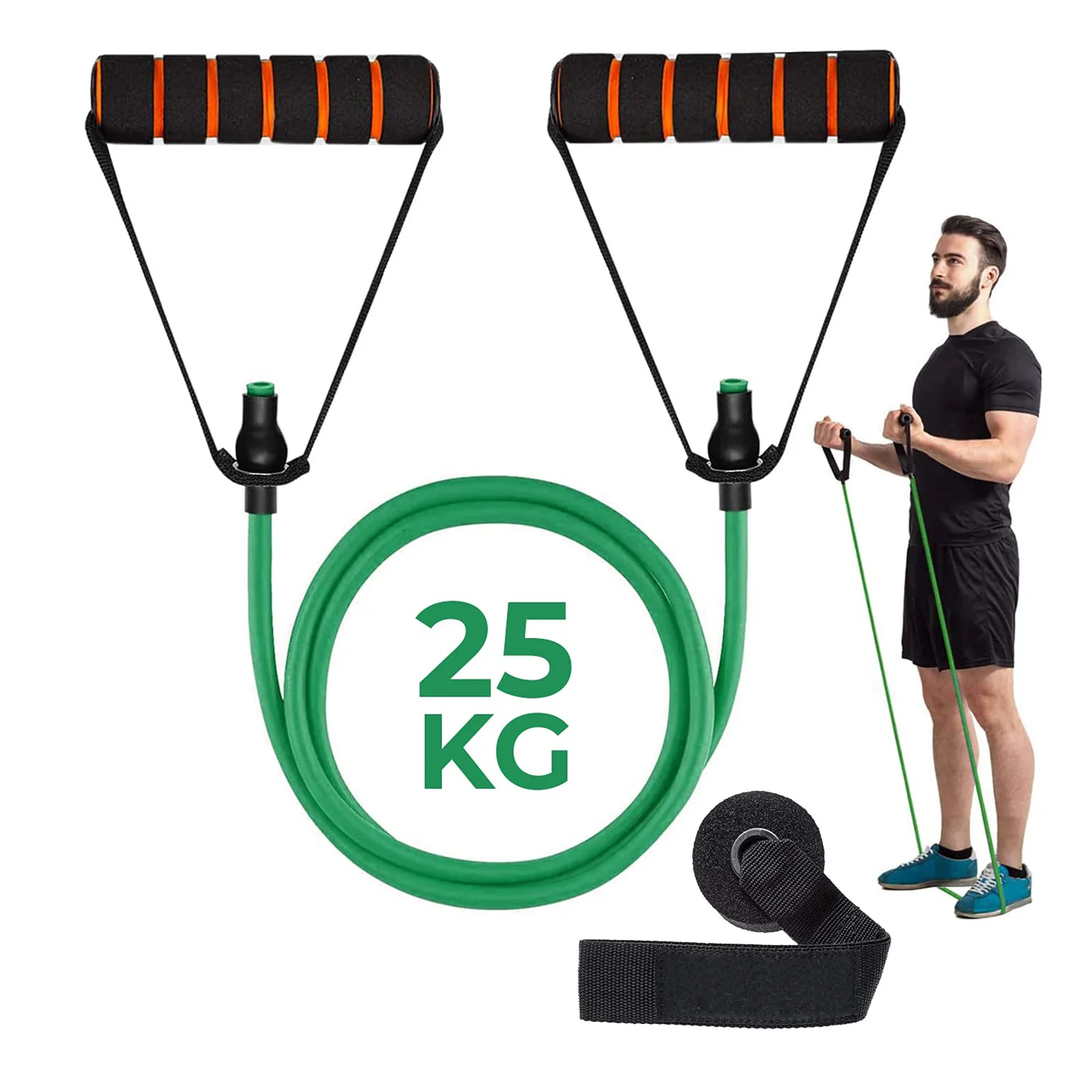 Resistance Tube with Foam Handles - Image 4