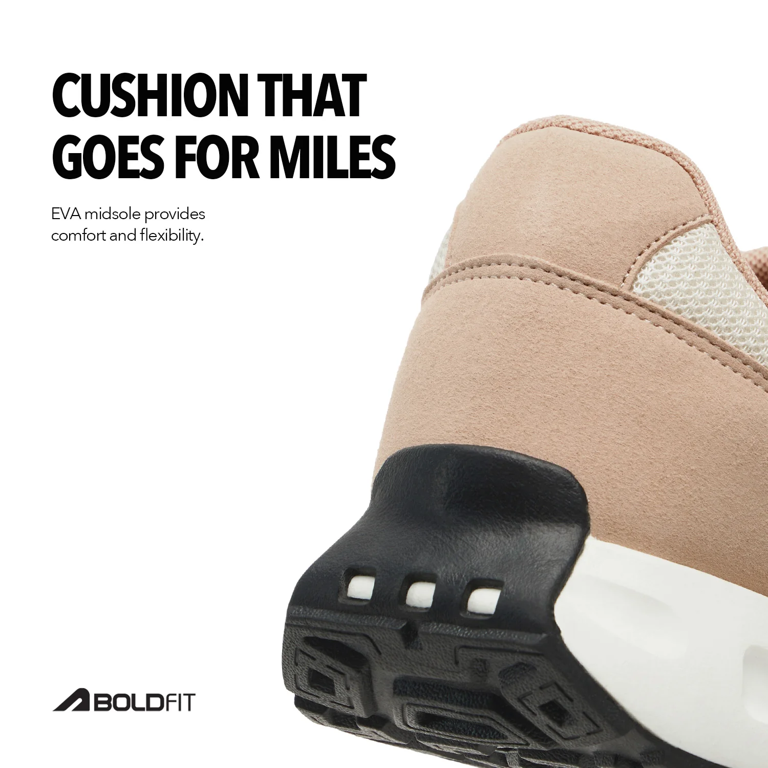 Trackman Mens Jogging Shoes - Beige - Image 7