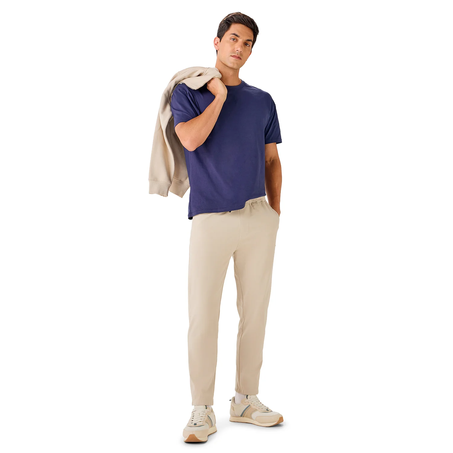 Casual Trackpant for Men - Beige - Image 6