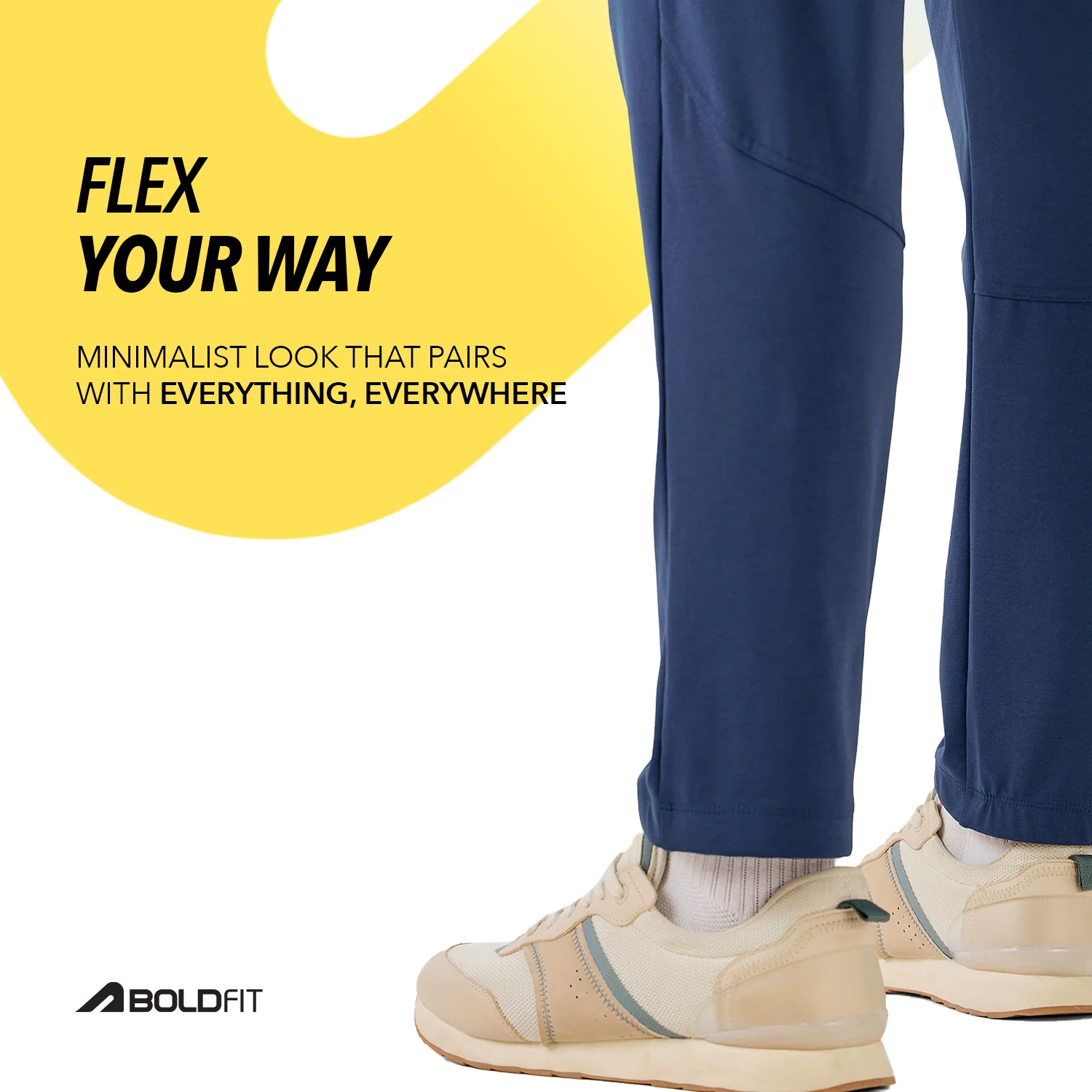 Casual Trackpant for Men - Navy - Image 4