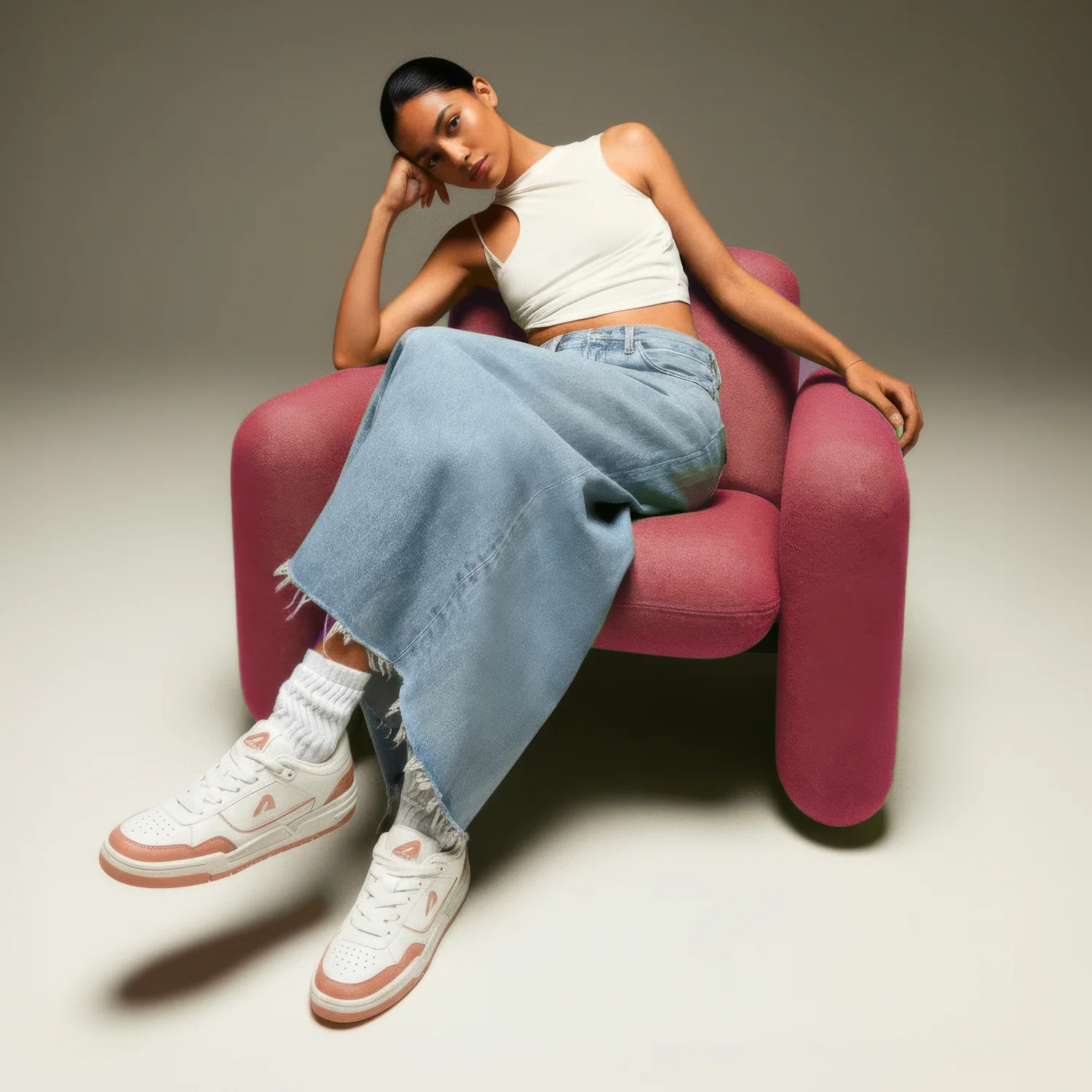 DRIPWAVE BLUSH PEACH WOMEN'S SNEAKER - Image 9