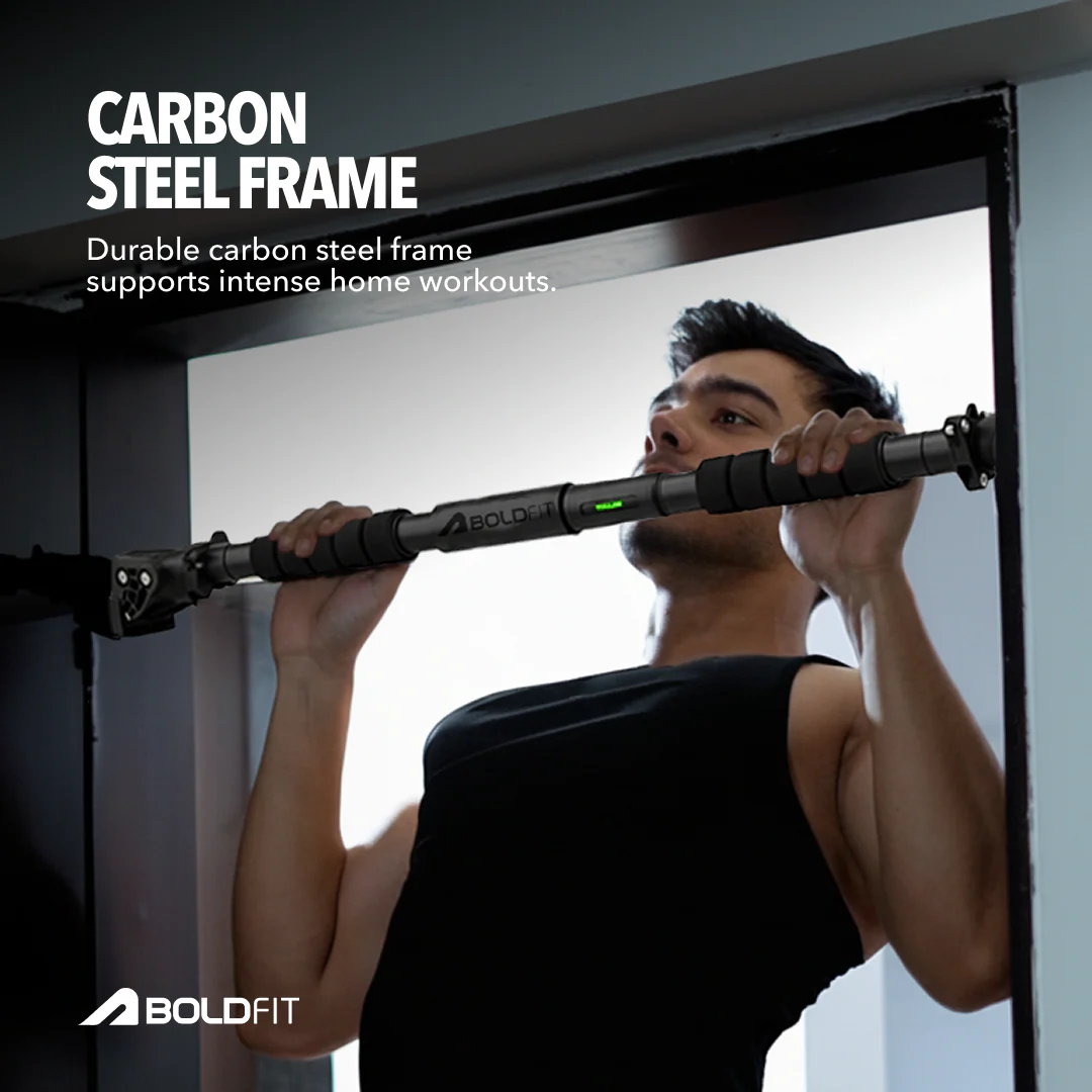 Doorway Pull up Bar without Screw - Black - Image 5