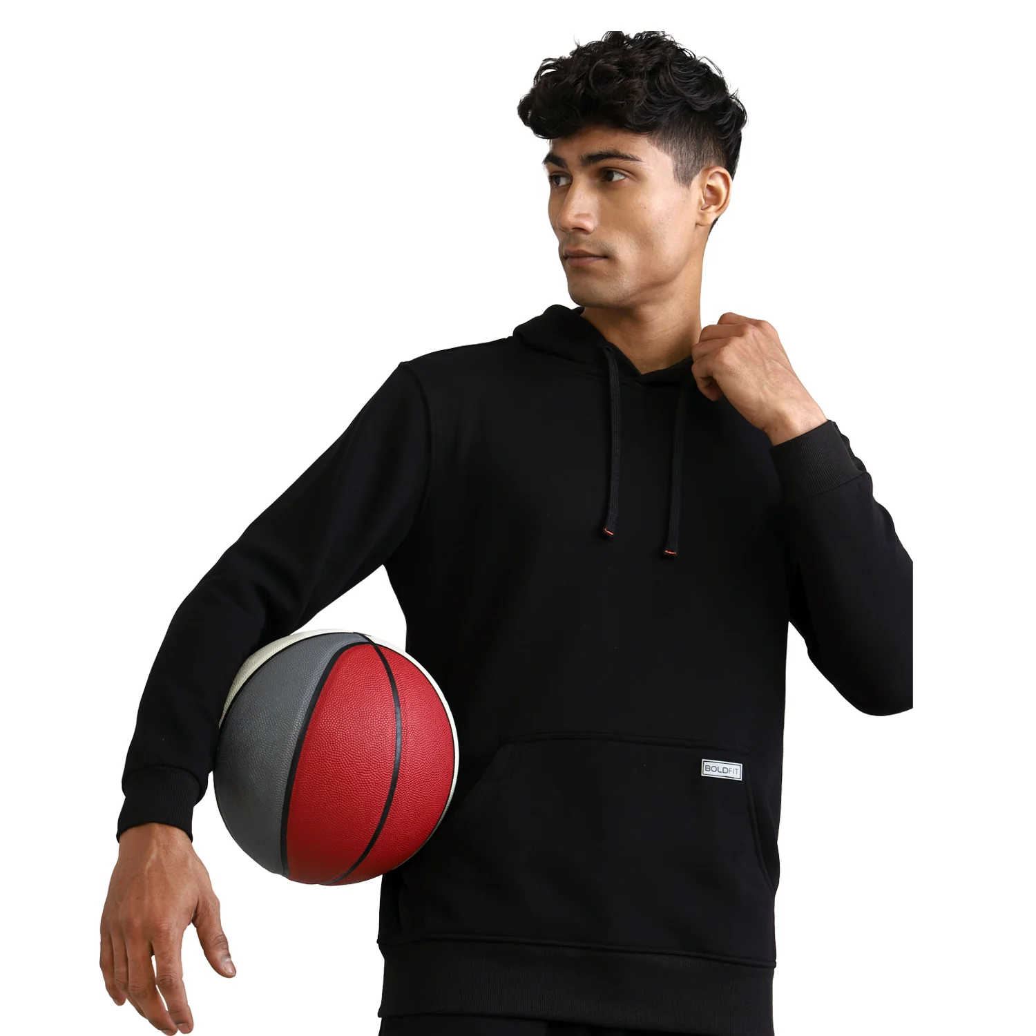 Classic Mens Hoodie - Black - Image 5