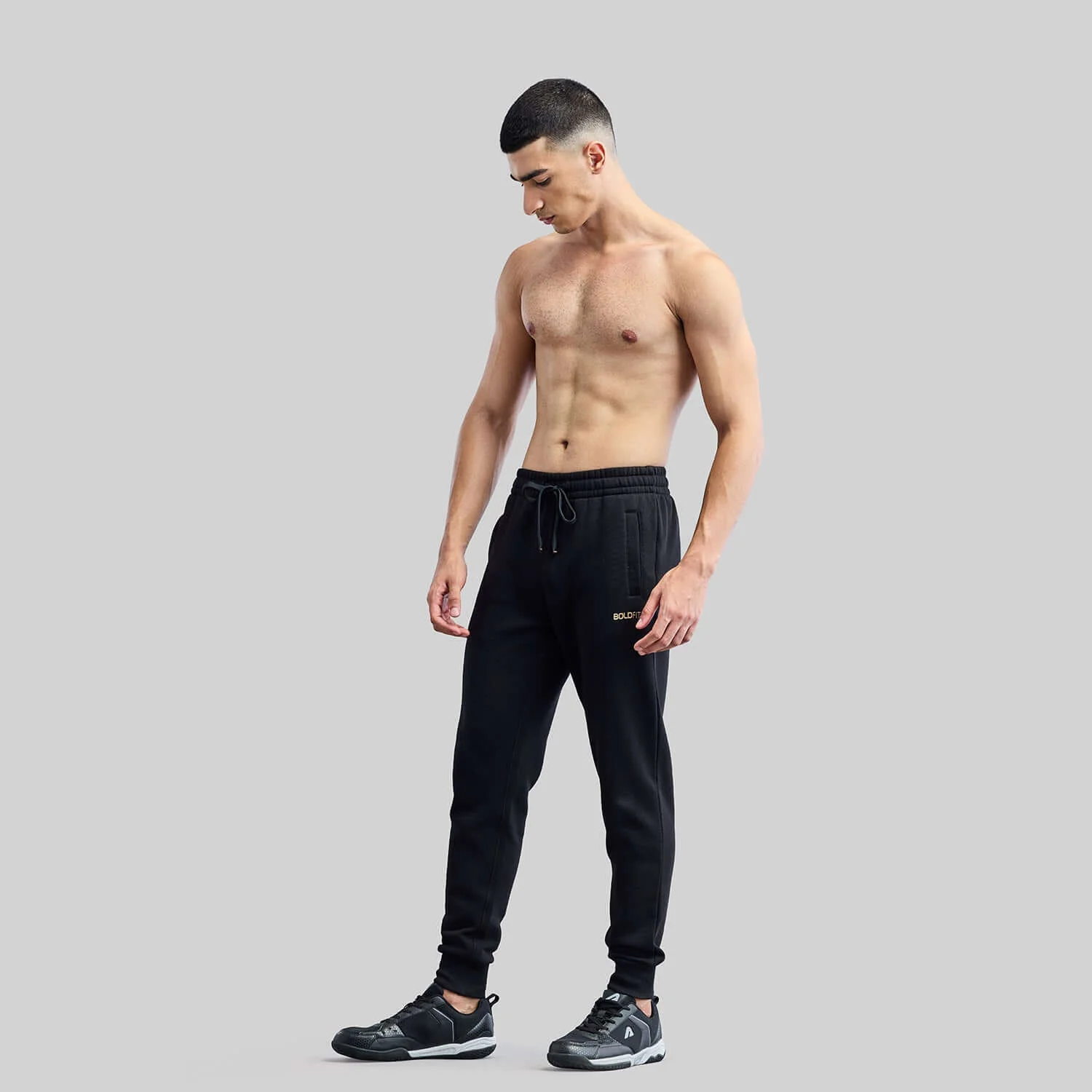 Power Up Mens Joggers - Black - Image 3