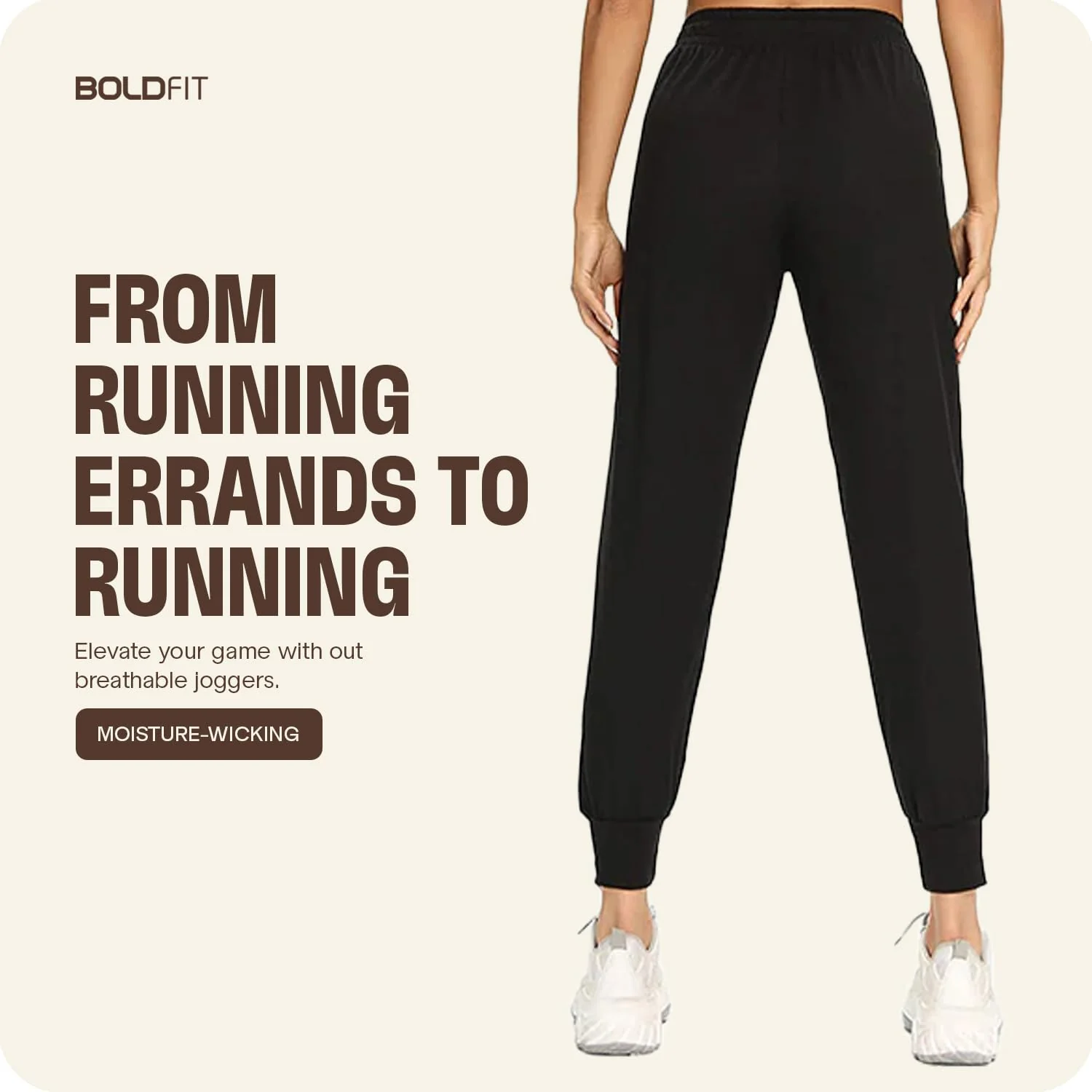 Classic Women Joggers - Black - Image 3
