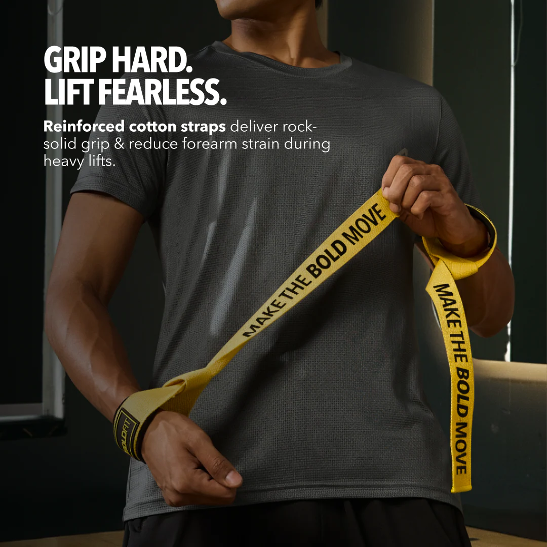 Elevate Lifting Strap - Yellow - Image 3