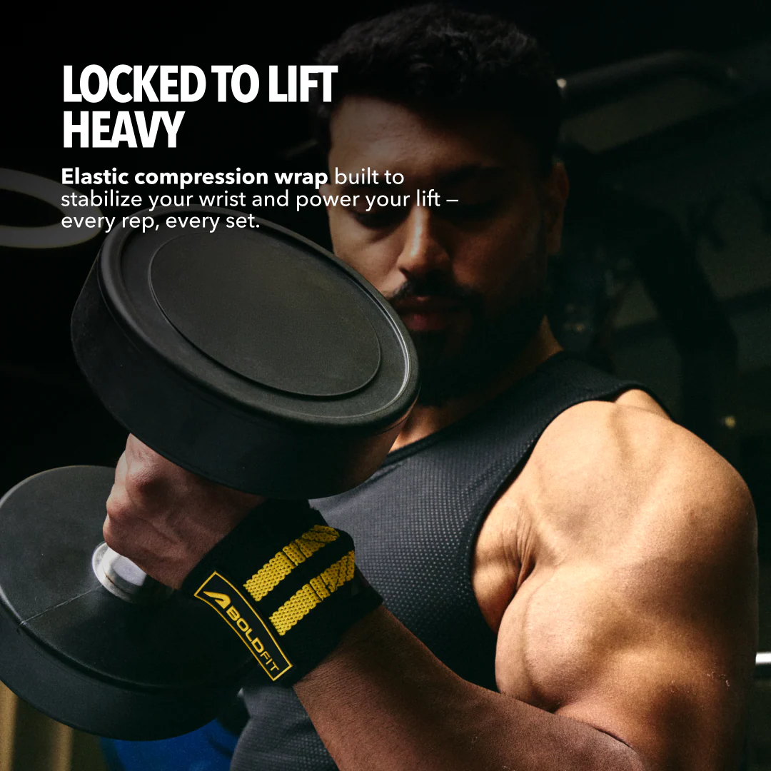 Force Grip Wrist wrap -Black - Image 5