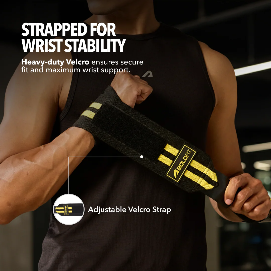 Force Grip Wrist wrap -Black - Image 6